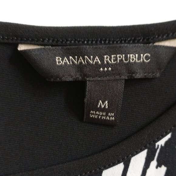 Banana Republic Factory M Ombre Floral Sheath Dress Black Green Yellow Shift - Picture 8 of 10